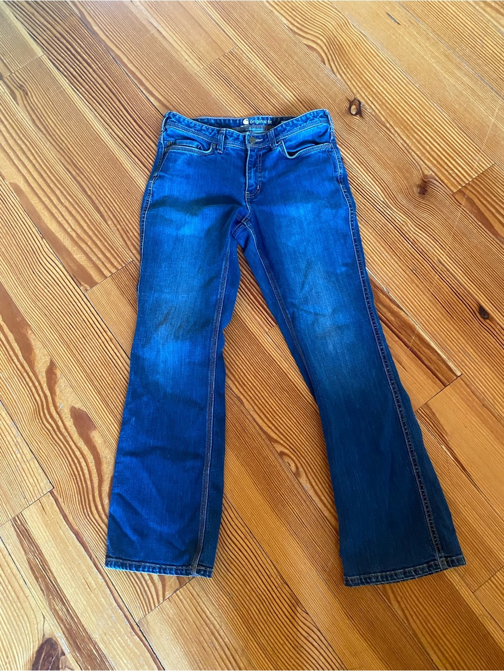 Carhartt Crawford Bootcut Stretch Jeans Blue 8 Regular 102649
